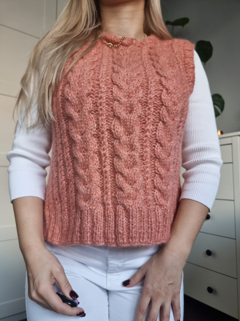 Vest, braids, HANDMADE Vest, braids, HANDMADE