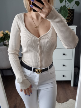 H&M r. S cream cardigan