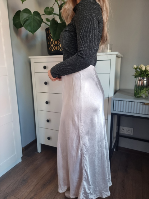 Maxi skirt, "satin", viscose, size M Maxi skirt, "satin", viscose, size M