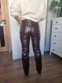 Brown glossy trousers ASOS 24/32