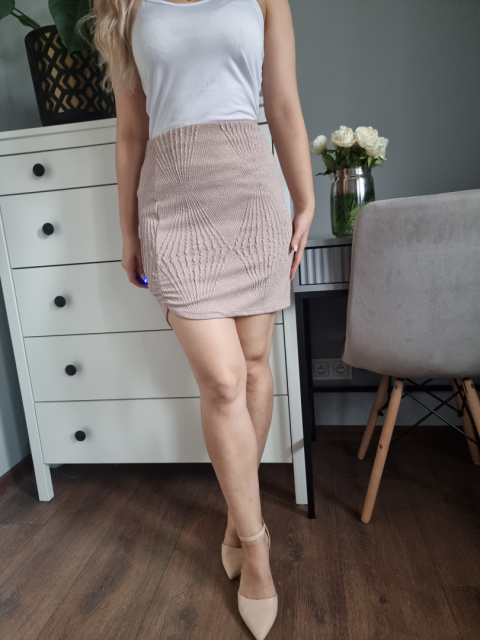 Sukně, mini, pudrově růžová, NLY Trend r. M Sukně, mini, pudrově růžová, NLY Trend r. M