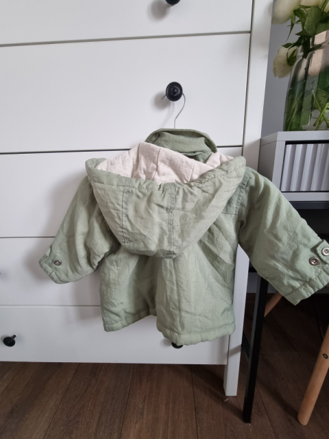 Green padded jacket MINI MEXX r. 74 12M Green padded jacket MINI MEXX r. 74 12M