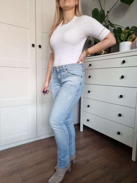 Jeansy, bawełna organiczna, r. W26 L32 Jeansy, bawełna organiczna, r. W26 L32