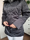 Czarna pikowana elegancka klasyczna kurtka taliowana, GANT, r. S
