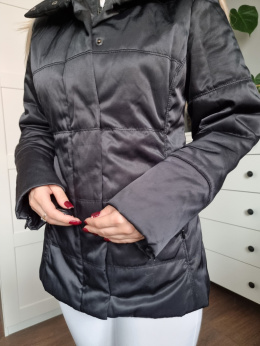 Czarna pikowana elegancka klasyczna kurtka taliowana, GANT, r. S