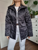 Czarna pikowana elegancka klasyczna kurtka taliowana, GANT, r. S