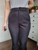 Warm pants. 7/8, flared, viscose, GINATRICOT, r. S