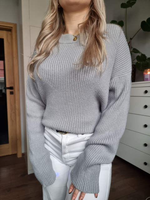 Sweter w prążki, wiskoza, BIKBOK, r. S Sweter w prążki, wiskoza, BIKBOK, r. S