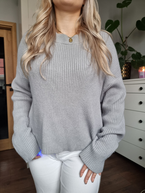 Sweter w prążki, wiskoza, BIKBOK, r. S Sweter w prążki, wiskoza, BIKBOK, r. S