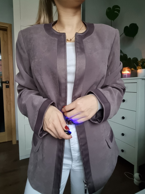 Taupe ala semišová bunda Taupe ala semišová bunda