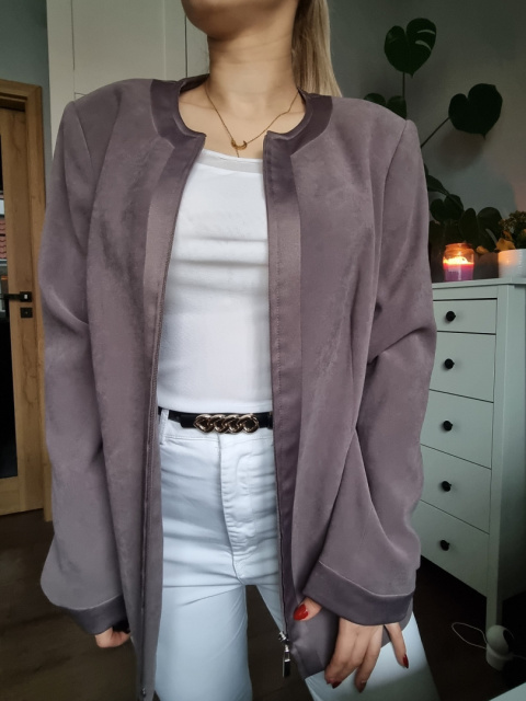 Taupe ala semišová bunda Taupe ala semišová bunda