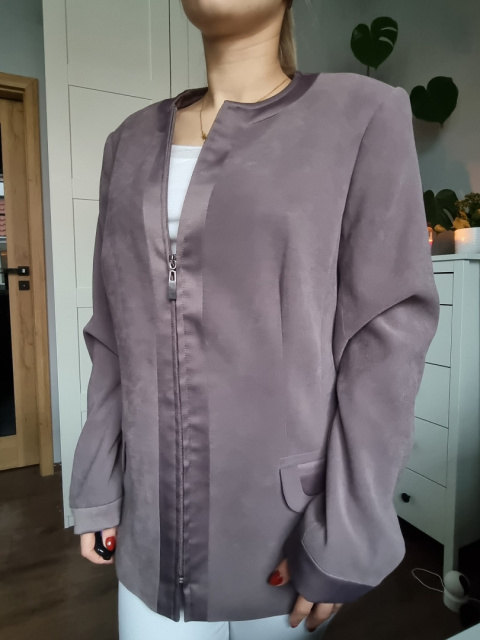 Taupe ala semišová bunda Taupe ala semišová bunda