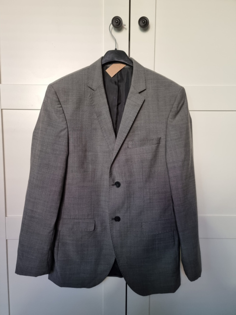 Jasnoszara marynarka Jack&Jones, wełna 100% Jasnoszara marynarka Jack&Jones, wełna 100%