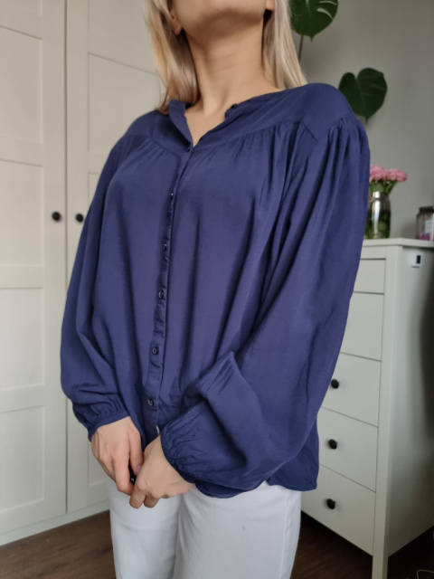 Navy Oversized Shirt, Size 40 Navy Oversized Shirt, Size 40