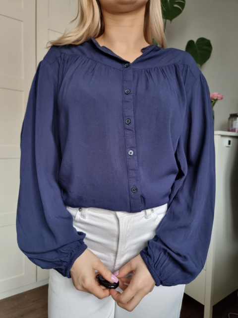 Navy Oversized Shirt, Size 40 Navy Oversized Shirt, Size 40