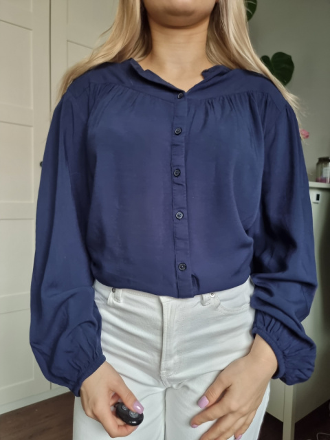 Navy Oversized Shirt, Size 40 Navy Oversized Shirt, Size 40