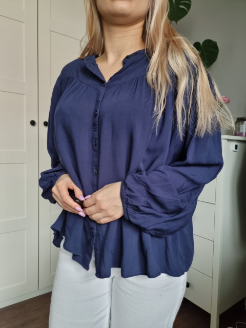 Navy Oversized Shirt, Size 40 Navy Oversized Shirt, Size 40
