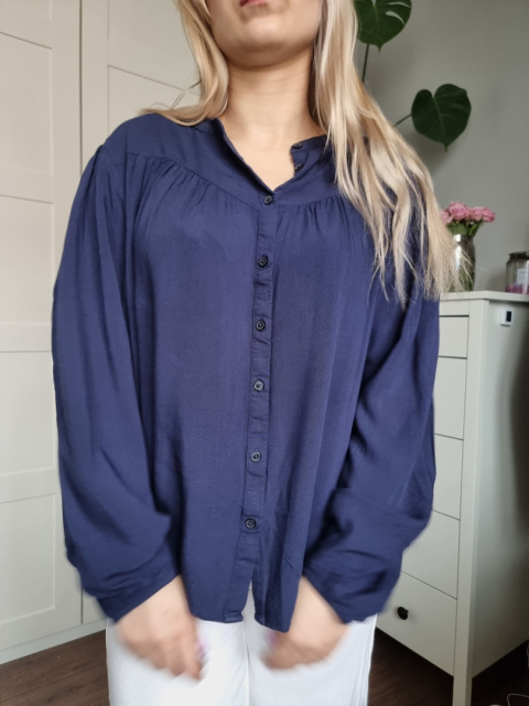 Navy Oversized Shirt, Size 40 Navy Oversized Shirt, Size 40