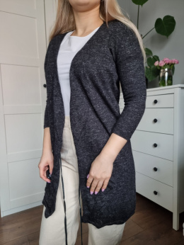 Melanżowy lekki sweter COS z wełny i lnu, r. XS