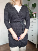 Melanżowy lekki sweter COS z wełny i lnu, r. XS