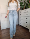 Jasne proste jeansy, r. 34