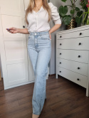 Jasne proste jeansy, r. 34