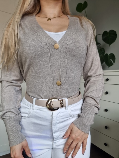 Elegantní modrý svetřík / kardigan s viskózou Elegantní modrý svetřík / kardigan s viskózou