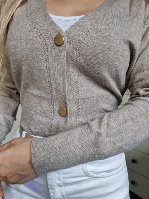 Elegantní modrý svetřík / kardigan s viskózou Elegantní modrý svetřík / kardigan s viskózou