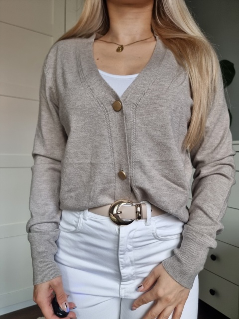 Elegantní modrý svetřík / kardigan s viskózou Elegantní modrý svetřík / kardigan s viskózou
