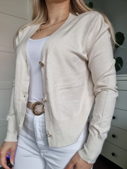 Elegant tcream sweater / cardigan with viscose