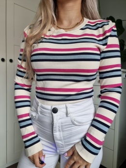 Sweterek /bluzka w paski Zara rozmiar L